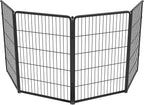 FXW Homeplus Unleashed Indoor Dog Playpen - Stress-Free and Safe Play, Heavy Duty 40 Inch 4 Panels Dog Pen for Medium and Large Dogs, Black│Patented
