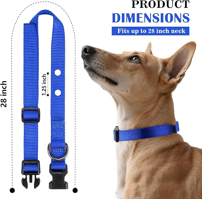 1 Inch Dog Shock Collar Replacement Strap with 2 Holes - Compatible with Most Brands of Ecollar Dog Fences and Training Collars, Blue
