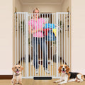 59 Inch Extra Tall Pet Gate for Cats,29.92“- 48” Adjustable Wide Dog Gates,No Drilling Pressure Mounted Walk Through Tall Cat Gate for Doorways,Hallway,Stairs