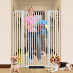 59 Inch Extra Tall Pet Gate for Cats,29.92“- 48” Adjustable Wide Dog Gates,No Drilling Pressure Mounted Walk Through Tall Cat Gate for Doorways,Hallway,Stairs