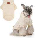 BEAUTYZOO Dog Hoodie with Leash Hole and Pocket,Dog Sweaters for Small Medium Large Dogs Boys Girls,Waffle-Like Laminated Cotton Warm Outfits for French Bulldogs, Pitbull, Winter Puppy Clothes Jacket