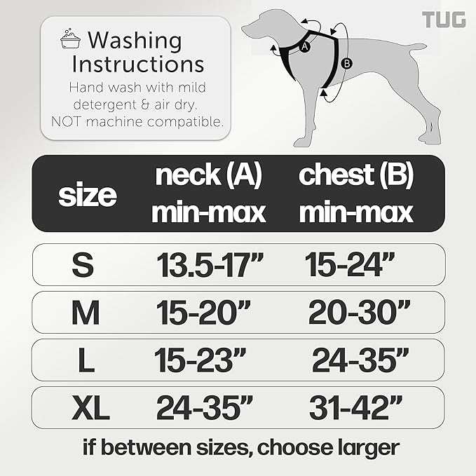 TUG Grab Dog Harness | Integrated Traffic Leash Magnetically Attached for Quick Control (Small/Cream)