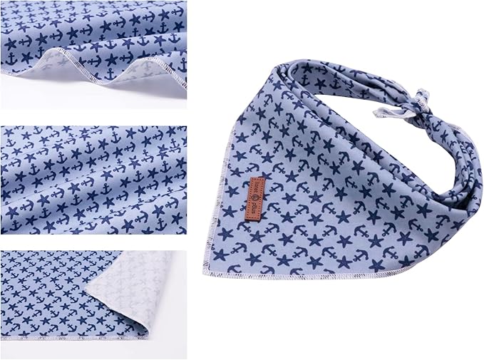 lionet paws Summer Dog Bandana,Fabric Dogs Kerchief for Small Medium Dogs,Dog Cotton Triangle Bibs Scarf for Girl Boy