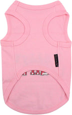 Parisian Pet Dog Shirt – 100% Cotton Shirts for Medium Dogs – Pink Sleeveless Puppy Clothes – Lightweight and Breathable Dog Apparel – Girl Dogs Clothes - Stretchy Daddy’s Girl Pet Shirt