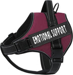 VOOPET Emotional Support Dog Harness, Professional Service Dog Vest for Small Dogs, Reflective, Breathable, Adjustable, No Pull/Choke, ESA Essential Harness
