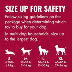 KONG Goodie Bone - Classic Durable Natural Rubber Dog Bone, Supports Mental Engagement - Treat Dispensing - Red - for Extra Large Dogs