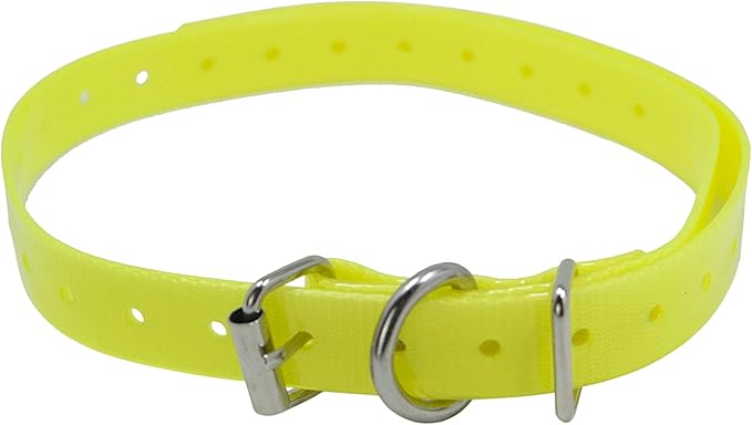 Universal 27 ½” X ¾” Replacement Band Strap for Dog Training Collar - Adjustable Waterproof TPU for Remote E-Collar, Static/Vibration Shock Trainer