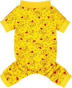 Paiaite Dog Pajamas Onesie: Comfortable Four-Legged Apparel for Small, Medium, & Large Dogs, Polyester Material for Comfort, Wrinkle Resistance, Moisture Wicking, Stretchiness Rotating Duck S