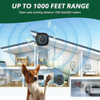 Dog Door Bell for Potty Training, Smart Wireless Doggie Doorbell to Go Outside, 1000 Feet Long Range with IP65 Waterproof Super-Light Touch Button, 60 Melodies & Adjustable Volume (2 Button)