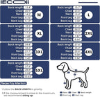 IECOii 4XL Dog Jacket, Dogs Fleece Sweaters with Long Sleeves, Warm & Stretchy Coat for Boy and Girl, Cold Weather Coat, Dog Pajamas for Large Breeds, Machine Washable, Navy Blue, Size XXXXL