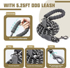 AUROTH Dog Harness and Leash Set, Soft Padded Service Dog Vest with 5.25FT Dog Leash, No Choke, Easy On Pet Vest, Adjustable Reflective No Pull Dog Harness Small Sized Dog, Easy Walking and Training