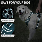 HEELE Dog Harness for Small Dogs No Pull Dog Vest Harness for Small Dog with Soft Padded Handle Reflective for Outdoor Training, Blackish Green, S