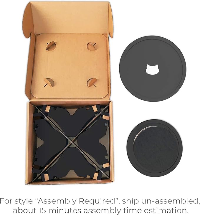 Nest Cat Scratcher Lounge Bed (Midnight Black Un-Assembled)