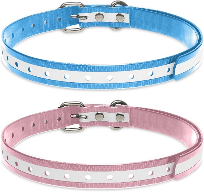 Modern Stylish 3/4" E Collar Replacement Strap with Quick Release, Replacement Shock Collar Strap, Adjustable for Small to Large Dogs, Replacement for Shock Collar Ecollar Strap, Blue