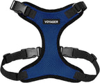 Voyager Step-in Pet Harness - All Weather Mesh, Adjustable Step in Harness for Cats and Dogs by Best Pet Supplies - Royal Blue/Black Trim, M