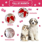 TAPBULL Dog Dresses, Fashionable Pet Dog Clothes with Heart Design, Cute Cat Birthday Dress Outfit (Pink/Red/Blue/Purple/Black 5-Pack), Large