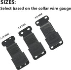 Sprenger Herm Black Stainless Steel ClicLock Buckle Quick Release Fastener for Dog Training Prong Collar for Small Medium Large Dogs Made in Germany (3.0/3.2mm, Black Jacket)