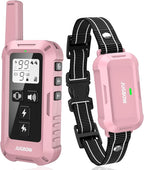 Jugbow Dog Shock Collar - 4200FT Dog Training Collar with Remote, IPX7 Waterproof Electric Collar with 4 Training Modes, Security Lock, Rechargeable e-Collar for Dogs 10-120lbs(Pink)