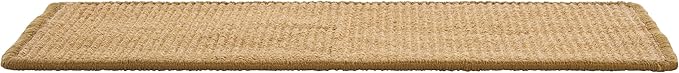 SAFAVIEH Cat Scratch Mat Pad Collection, 10" x 24", Light Brown, Sisal Boucle Weave, Velcro & Slip Resistant Backing
