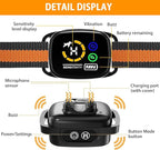 Humane Bark Collar for Small Medium Dogs, No Shock Anti Barking Collar with Smart Chip, 3 Training Modes (Beep & Vibration), IP67 Waterproof Rechargeable Stop Barking Device, 8-65 lbs