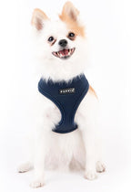 Puppia Soft Dog Harness, Navy, Medium (PDCF-AC30-NY-M)