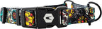 Wolfgang Heavy Duty Martingale Dog Collar with Quick Release Nylon Buckle for Walking & Training, LosMuertos Print, Small