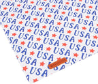 ADOGGYGO 4th of July Dog Bandanas, American Flag Pet Scarf, Multi Size Offered, White Blue Flag Bandana for Extra Large Dogs Pets (X-Large)