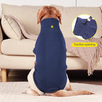 Dog Sweater Pullover Cold Weather Vest for Dogs Dog Sweatshirt & Jacket for Indoor and Outdoor Use (Small, Navy Blue)