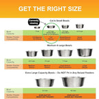Neater Pet Brands 1.5 Cup (12 oz.) Shallow Stainless Steel Cat Bowls, Set of 2 Neater Feeder Replacement Bowls (Deluxe Model), Metal Cat Dishes for Food and Water, Whisker Friendly, Dishwasher Safe