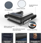 AWSUM Inflatable Dog Water Ramp Extra Large Dog Boat Ramp Floating for Dogs Up to Large 250LBS On Water Float Ladder Steps for Pool, Dock, Lake, Black/Grey