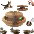 Magic Organ Cat Scratcher Board, Cardboard Cats Toy with Bell, Magic Organ Toy, Recyclable and Durable, Suitable for Indoor pet Interactive Exercise