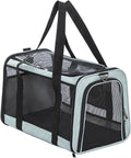 Petsfit 18 x 11 x 11 Pet Carrier Airline Approved, Soft-Sided Cat Carrier, Lightweight and Collapsible, Ventilation on 5 Sides, Escape Proof, with Adjustable Shoulder Strap, Soft Cushion