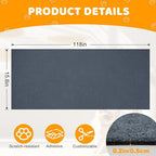 Cat Scratching Mat Self-Adhesive, 118'' x 15.8'' Trimmable Cat Scratch Pads Furniture Protector, DIY Climbing Cats Scratching Carpet for Couch, Door Frame or Wall Corner Protector (Light Gray)