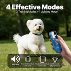 Lightest No Shock Dog Training Collar with 2000ft Remote,Tiniest Vibrating Dog Collar,Vibration Collar for Small Dogs 5-15lbs & Medium Large Dogs, Safe Lock, Beep, Vibrate, No Prongs, Waterproof,Blue