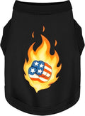 Discover Cozy Cotton Canine Wear: Soft, Lightweight, and Breathable Dog Shirt Vest, Keeping Your Furry Friend Warm and Comfy! Fist Flag S