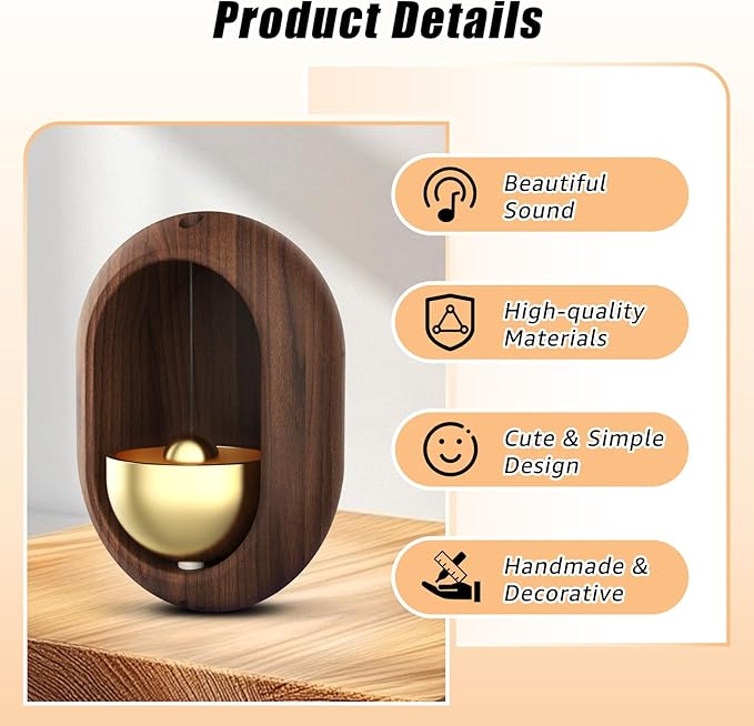 Shopkeepers Bell for Door Opening – Magnetic Door Chime for Business When Entering, Ideal for Store/Office/Gate Decor & Housewarming Gifts