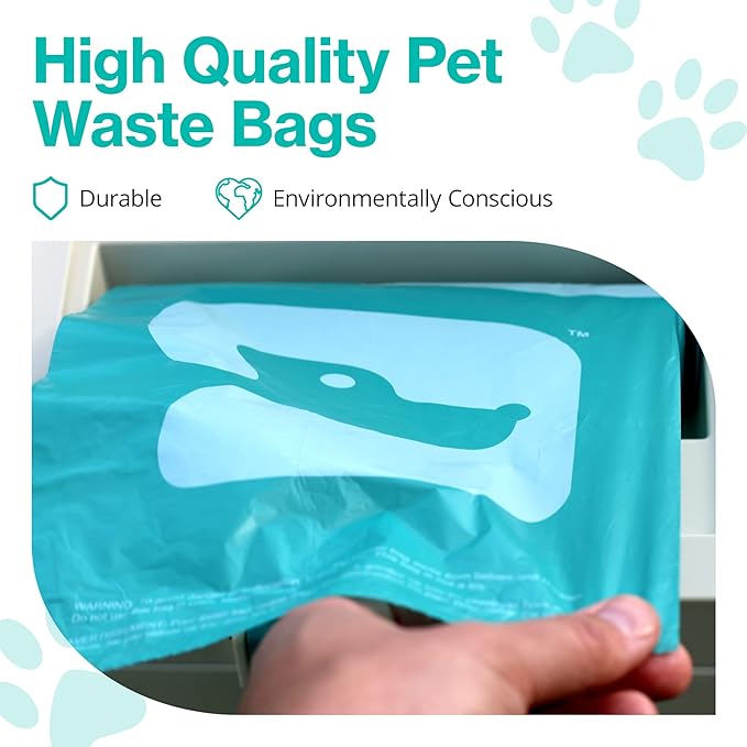 PawPail Scented Poop Bags For Dogs - 1 Roll of 150 XL Dog Waste Bags - Mild Floral Scent - Leakproof & Durable - For Pet Waste Station