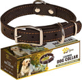 Heavy Duty Black Leather Dog Collar – Soft and Strong Dog Collar for Puppy or Small Breeds Like Cavalier and Miniature Schnauzer (Small: Fit 10" - 14.5" Neck, Black)