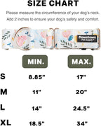 Downtown Pet Supply - Martingale Collar for Dogs - Dog Training Collar - Big, Wide & Thick Dog Collar - Escape-Proof, Weatherproof, Durable and Comfortable - Floral - Extra Large Dog Collar