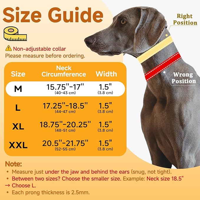Mayerzon Martingale No Pull Collar for Medium Large Dogs, Walking Training Collar for Dogs German Shepherd Boxer Rottweiler That Pull, Reflective, with 360° Swivel Ring and Release Buckle(M, Black)