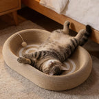 Genérico Scratching Bed for Cats – Sisal Scratching Mat for Furniture Protection – Scratching Post for Cats Nails, for the Floor of Living Room, Bedroom, Home and Apartment