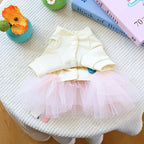 Furbabycare® Elegant Sweet Fashion Puppy Dog Blingbling Princess Skirt Pet Dog Lace Cake Camisole Tutu Dress Q-Apricot X-Small