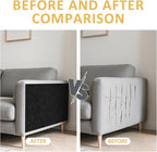 ReWallpaper Cat Scratching Mat Peel and Stick Cuttable Scratch Resistant Textured Black Cat Carpet Furniture Wall Protector for Couch Corner Tower Cover Easy Trim Self Adhesive Pet Safe 15.8in x 6.5ft
