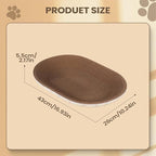 Càt Scràtcher Cardboard, Raised Edge Design, 1 Piece, Large Cat Scratcher Cardboard, Oval Indoor Cat Scratcher Bed, Blends with Home Decor, for Small Large Kitten Play Sleep Outdoor Home Living Room