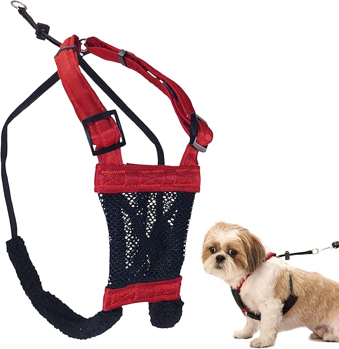 SPORN! Nylon Non Pulling Dog Harness, Small, Red
