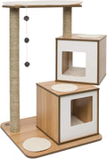 Vesper Cat Tree, Double, Walnut, 52048