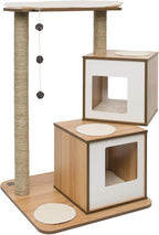 Vesper Cat Tree, Double, Walnut, 52048