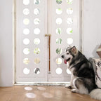 Brown Leather Hanging Door Bells for Dogs to Ring to Go Potty Training Doorbells Tools to Go Outside Dog Accessories Upgraded Puppy Essentials for Home (Silver Jingle Bells)