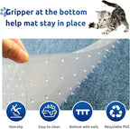 Cat Scratch Carpet Protector Mat - 3 Pack Clear Plastic Floor Protector for Pets - 3.6FT Universal Anti-Scratch Door Mat Under Furniture & Doorways, Non-Slip PVC Runner for Dogs/Cats