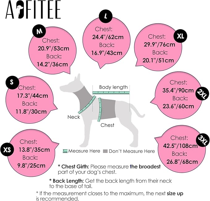 AOFITEE Dog Winter Coat, Dog Coat with Harness Built in, Dogs Jacket for Large Dogs, Reflective Waterproof Pet Puffer Jacket Snowsuit, Warm Fleece Windproof Pet Sweater for Cold Weather, XL